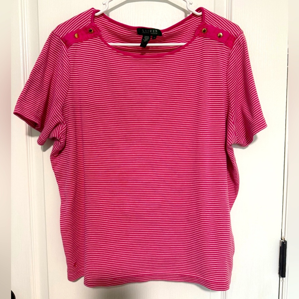 Ralph Lauren pink short sleeve top